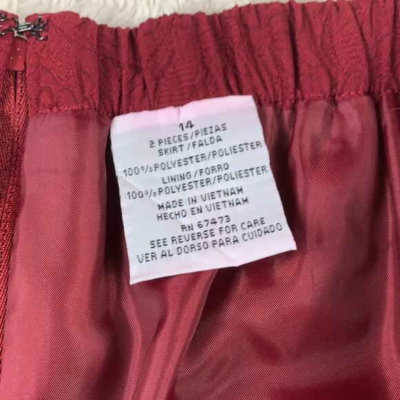 Vintage 90s Danny and Nicole two piece skirt suit, 14 - Picture 11 of 12